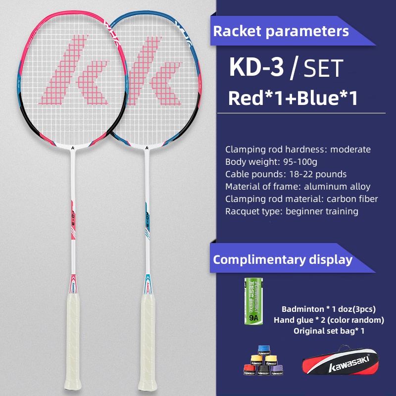 Kawasaki KD-3 Carbon Fiber Bad - đánh giá và giá Badminton Raket